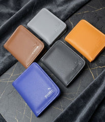 Fashion Slim PU Wallet Card Holder for Men & Women  Compact Cash & Card Purse with ID Window - Black