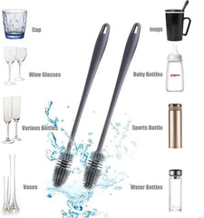 Silicone Feeder Bottle Brush Glass Brush